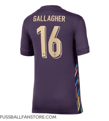 England Conor Gallagher #16 Replik Auswärtstrikot Damen EM 2024 Kurzarm